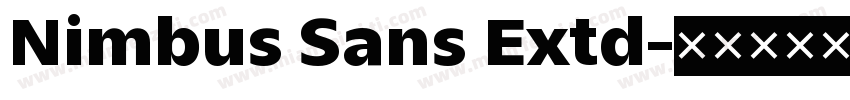 Nimbus Sans Extd字体转换